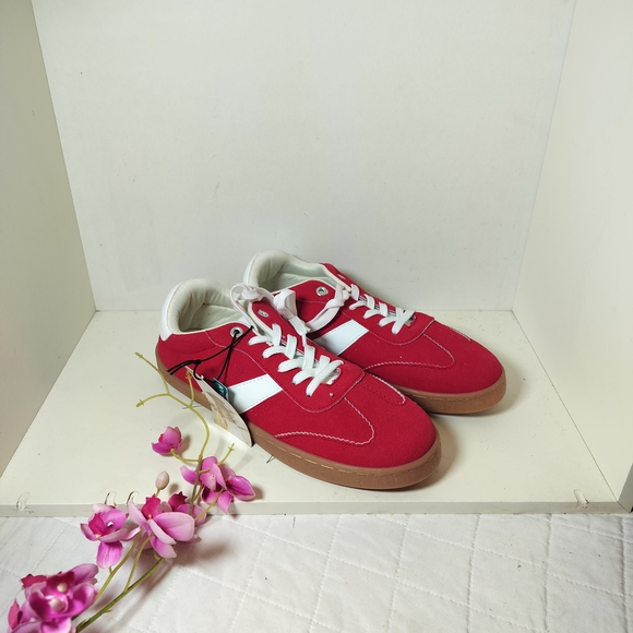 Sincerly Jules Shoes - Sincerely Jules Red and White Women's Sneakers